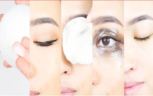 استفاده از پاک کننده آرایش چشم- لیمونا