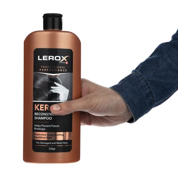 خرید اینترنتی شامپو کراتینه مو لروکس مدل Reconstructing مناسب موهای آسیب دیده و ضعیف وزن ۵۵۰ گرم-لیمونا