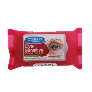 دستمال مرطوب پاک کننده آرایش چشم کامان مدل EYE SENSITIVE-لیمونا